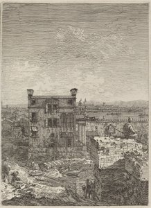 البيت مع Peristyle بواسطة كاناليتو