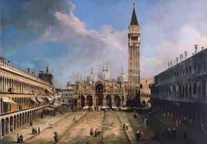 ساحة سان ماركو في البندقية ، 1723-1724 بواسطة قناة جيوفاني أنطونيو (كاناليتو)