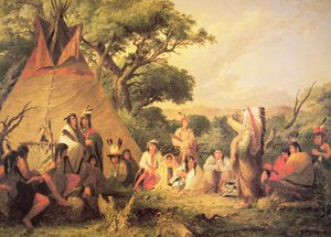 Sioux Indian Council بواسطة الكابتن سيث ايستمان