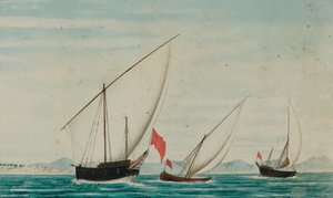 إطلالة على الداو قبالة عجمان بواسطة Captain William Igglesden