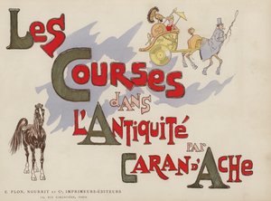 رسم توضيحي لـ Les Courses Dans L "Antiquite بواسطة Caran D" Ache بواسطة كاران داش