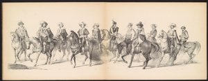 حفلة تنكرية لطلاب ليدن ، ١٨٥٠ (اللوحة 7) Intogt بواسطة فريدريك هندريك في فيلم Hertogenbosch في عام 1629: أداء بالملابس بواسطة H.H. طلاب Leydsche Hoogeschool den XI يونيو من العام 1850 (عنوان السلسلة على الكائن) بواسطة كاريل كريستيان أنطوني آخر