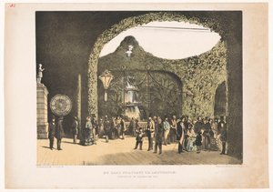 هول في فراسكاتي بأمستردام 1855 غرفة Frascati في أمستردام خلال معرض عام 1855 (العنوان على الكائن)
