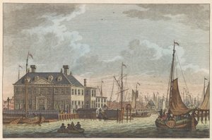 منظر لنزل نيو سيتي ، حوالي عام 1790 Nieuwe Stads-Herberg في أمستردام / Vue de L