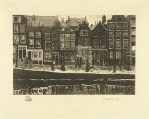 Lauriergracht بواسطة Carel Lodewijk Dake (توقيع الفنان)