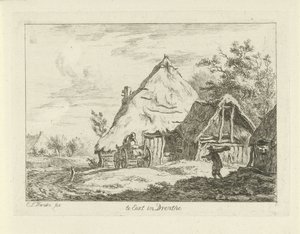 عربة للمزرعة في Eext in Drenthe (العنوان على الكائن) المناظر الطبيعية (1-6) (عنوان المسلسل) بواسطة كاريل لودويجك هانسن