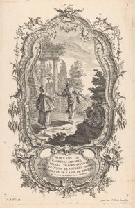 زوجين الرقص الأرقام في المناظر الطبيعية (عنوان السلسلة) 9me Livre I Morceaux De Caprices ، Propre A Divers Usages (عنوان السلسلة على الكائن) بواسطة كارل ألبرت من ليسبيليز