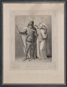 النيبلونجلييد. سيجفريد وكريمهيلد ، 1860. بواسطة كارل أرنولد جونزينباخ