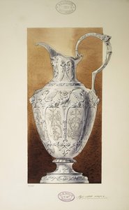 تصميم إبريق. سلسلة مهر الأميرة الكبرى ماريا بافلوفنا ، 1907-1908