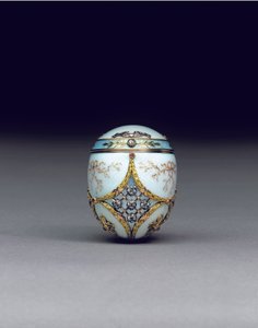 بونبونير بيض نادر مرصع بالجواهر ، 1896-1908 بواسطة كارل فابيرج