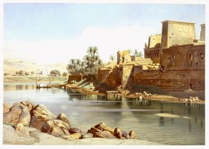 معبد إيزيس في فيلة ، 1870