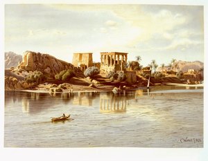 منظر للجزيرة فيلة ، 1874