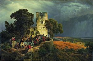 الدفاع الحصار عن فناء الكنيسة خلال حرب الثلاثين عامًا ، 1848