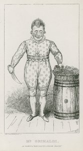 السيد جوزيف جريمالدي مثل المهرج في Harlequin و Friar Bacon بواسطة كارل جورج أدولف هاسينبفلوج