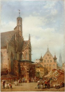 كنيسة Frauenkirche في نورمبرغ بواسطة كارل هاج