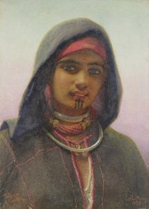 "فاطمة أبو قير" ، صورة لفتاة فلاحين مصرية ، 1858