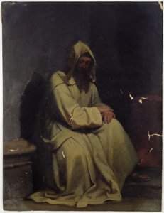 صورة لراهب جالس ، 1847 (زيت على ورق)