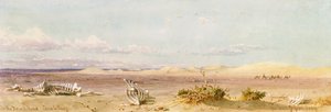 ساند هيلز في الصحراء ، القاهرة ، السويس ، 1859