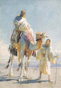 الشيخ ودليله 1874 بواسطة كارل هاج