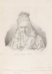 صورة للرسام جوزيف انطون كوخ 1768-1839 ، 1836. بواسطة كارل كوشلر