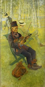 لابلاندر. Lapp Spelender Viol ، 1910 بواسطة كارل لارسون
