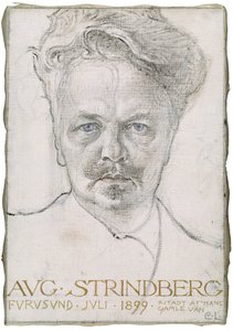 أغسطس ستريندبرغ ، 1899 بواسطة كارل لارسون