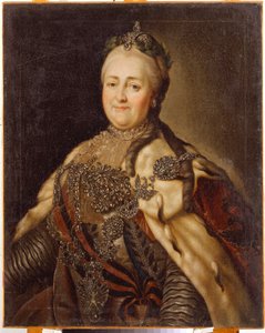 صورة للإمبراطورة كاثرين الثانية (1729-1796). لوحة لكارل لودفيج يوهان كريستينك (1732-1792) ، زيت على قماش بواسطة كارل لودفيج كريستينيك
