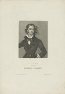 صورة لإميليا بلاتر 1806-1831 ، كاليفورنيا 1834. بواسطة كارل ماير