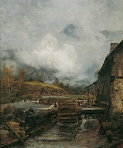 طاحونة المياه في Goisern (بعد Emil Jakob Schindler) بواسطة كارل مول