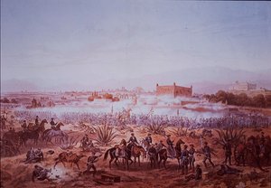 الحرب المكسيكية الأمريكية (1846-48) ، معركة مولينو ديل ري ، تهاجم القوات الأمريكية بواسطة كارل نيبل