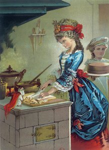 في المطبخ ، رسم توضيحي من "كسارة البندق" بواسطة إيتا هوفمان (1776-1822) 1883