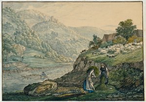 Stolzeneck am Neckar (الورقة 19 من كراسة الرسم لمنطقة نيكار)