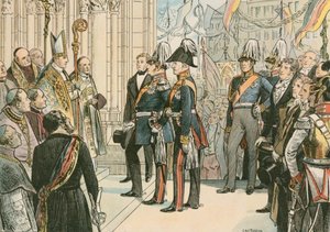فريدريك ويليام الرابع ، ملك بروسيا (1795-1861) ، في كاتدرائية كولونيا عام 1848