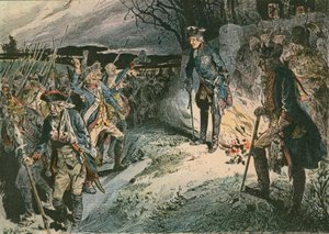 فريدريك العظيم (1712-1786) بعد هزيمته في معركة هوتشكيرش عام 1758