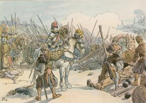 يواكيم الثاني يقود المعركة في الحروب التركية عام 1542 بواسطة كارل فارغ