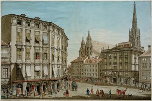 The Stock-im-Eisen-Platz في فيينا بواسطة كارل شويتز