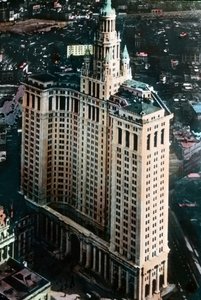 الولايات المتحدة الأمريكية، نيويورك، مبنى بلدية مانهاتن، بُني بين عامي 1907-1914، تاريخ الصورة: حوالي عام 1920. أرشيف كارل سيمون