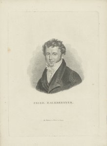 صورة الملحن فريدريش كالكبرينر 1785-1849 ، كاليفورنيا 1821. بواسطة كارل تراوجوت ريدل