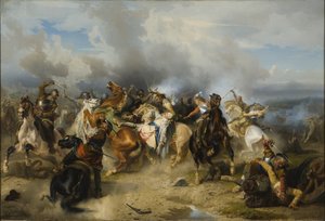 وفاة الملك جوستاف الثاني أدولف ملك السويد (1594-1632) المعروف باسم الأسد العظيم أو أسد الشمال ، في معركة لوتزن ، 6 نوفمبر 1632 - وفاة الملك جوستاف الثاني أدولف من السويد في معركة لوتزن يوم 6 نوفمبر 1632 ، بواسطة وهلبوم ، كارل (1810-1858). زيت على بواسطة Carl Wahlbom