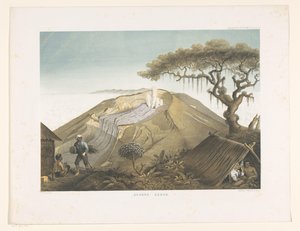 بركان جيد في جاوة الغربية غونونغ جيده (العنوان على الكائن) Atlas to work Java (عنوان السلسلة على الكائن) أطلس من اللوحات يحتوي على أحد عشر منظرًا خلابًا ، تنتمي إلى عمل جافا ومظهره ونباتاته وبنيته الداخلية (عنوان السلسلة بواسطة الملكية الهولندية Steendrukkerij van CW Mieling