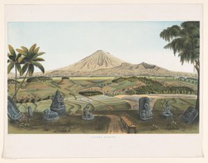 بركان سومبينج في جافا Gunong Sumbing (العنوان على الكائن) Atlas to work Java (عنوان السلسلة على الكائن) أطلس من اللوحات يحتوي على أحد عشر منظرًا خلابًا ، تنتمي إلى عمل جافا ومظهره ونباتاته وبنيته الداخلية (عنوان السلسلة بواسطة الملكية الهولندية Steendrukkerij van CW Mieling