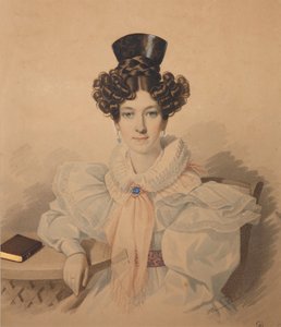 صورة لآنا بلاتونوفنا بلوتينا 1808-1886 ، 1830s.