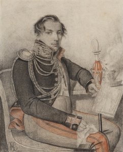 صورة الكونت Pyotr Petrovich Konovnitsyn 1803-1830 ، أوائل 1820s.