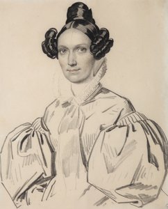 صورة لأولغا نيكولايفنا تاليزينا ، ني زوبوفا 1803-1882 ، أوائل ثلاثينيات القرن التاسع عشر. بواسطة Carl von Hampeln