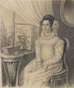 صورة ل Varvara Alexandrovna Korsakova ، أوائل عشرينيات القرن التاسع عشر.