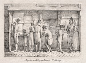 طباعة Delpech الطباعة الحجرية ، ج. 1818. بواسطة كارل فيرنت