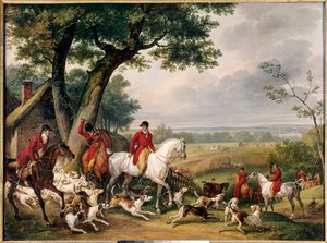 الصيد في غابة فونتينبلو لوحة لأنطوان فيرنيه ديت كارل (1758-1836) 1824 جين. متحف الصيد - الصيد في غابة فونتينبلو. لوحة لأنطوان فيرنيه تسمى كارل (1758-1836) 1824. متحف الصيد ، قلعة جين ، فرنسا