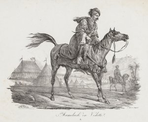 مجموعة كبيرة من الخيول: Mount Mamelucke ، c. 1818. بواسطة كارل فيرنت