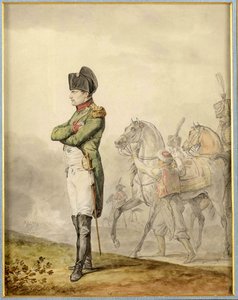 نابليون أوسترليتز (1805) - نابليون في أوسترليتز ، بقلم فيرنت ، كارل (1758-1836). لوحة مائية على ورق. مجموعة خاصة