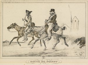 مشاهد من الحياة اليومية والطرق والمسارات: الطريق إلى Poissy بواسطة تم النشر بواسطة Bance